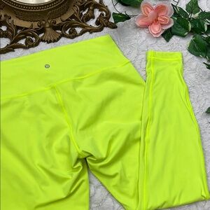 Lululemon Neon Yellow Leggings